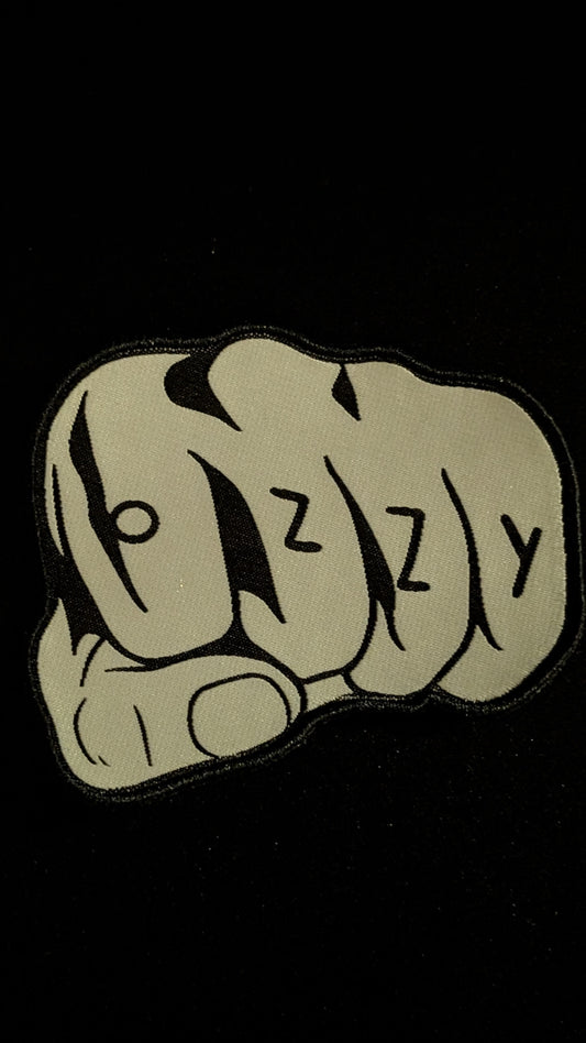 Ozzy Fist Woven Patch